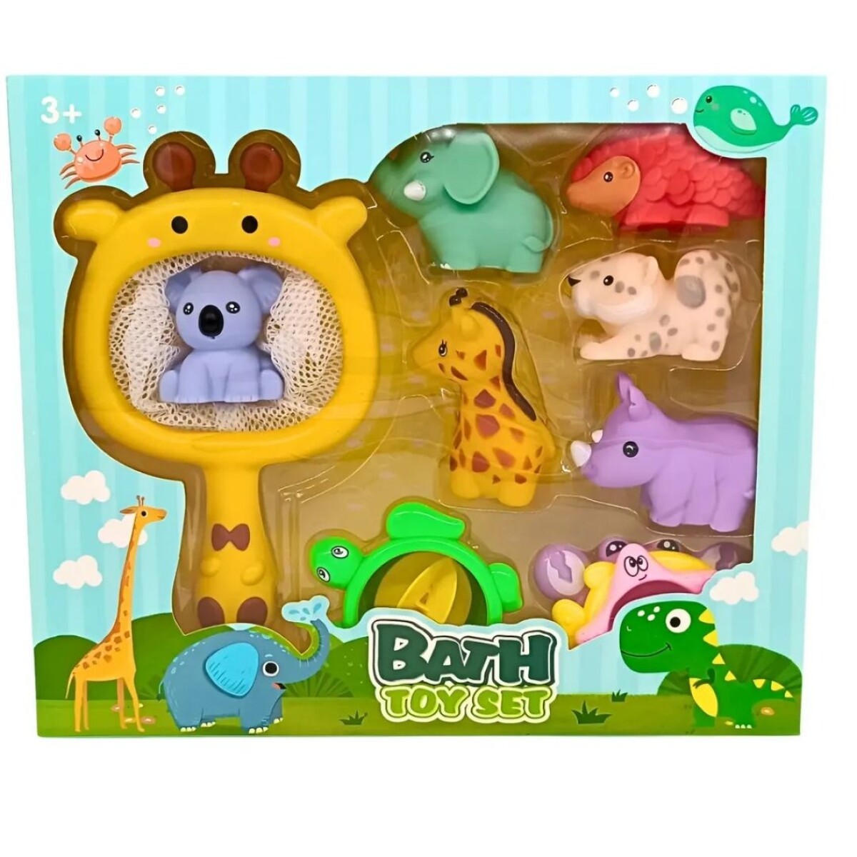 Set De Animales De Goma Para Ducha Infantil 
