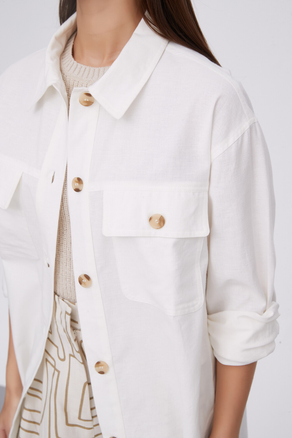 Sobrecamisa Emmalyn Marfil / Off White