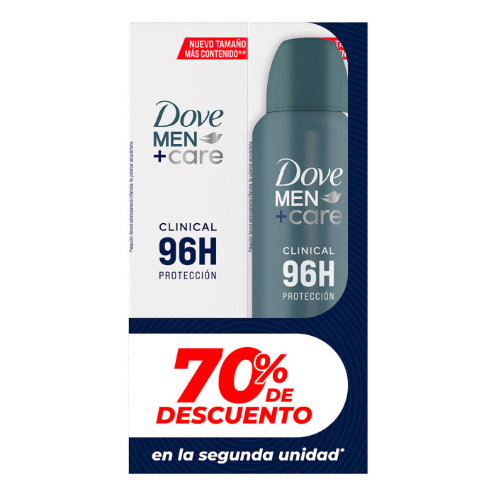 DOVE MEN CARE AEROSOL 70% EN LA SEG. única