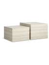 Mesa centro ROLSTED 58x58/50x50 mármol Mesa centro ROLSTED 58x58/50x50 mármol