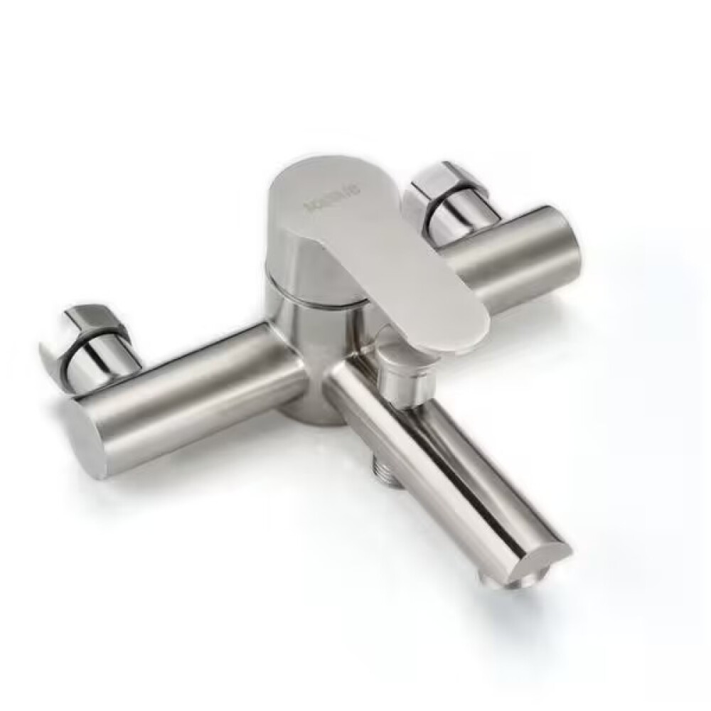 Grifería de ducha Monocomando de mesada con transferencia Milano Gris Satinado Grifería De Ducha Monocomando De Mesada Con Transferencia Milano Gris Satinado