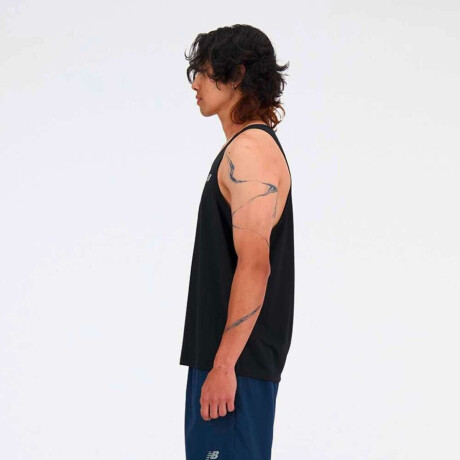 Remera Sport Essentials Singlet De Hombre Negro