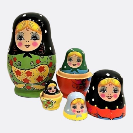 Mamushkas De 5 Piezas Grande Mamushkas De 5 Piezas Grande