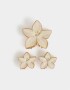 Broches Sets Con flores Set De Broches - Combinacion Bicolor