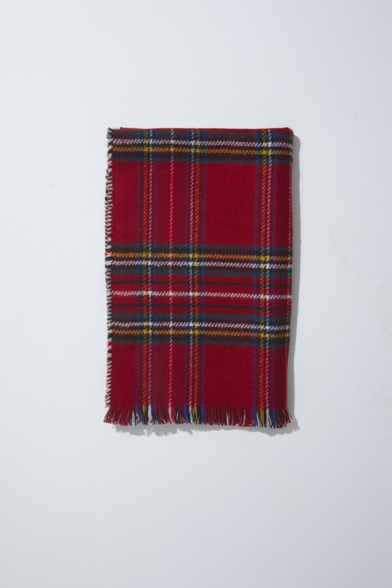 Bufanda escocesa rojo