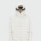 Moncler -Campera con capucha ajustable, rellena de plumas, CORNOUR Blanco