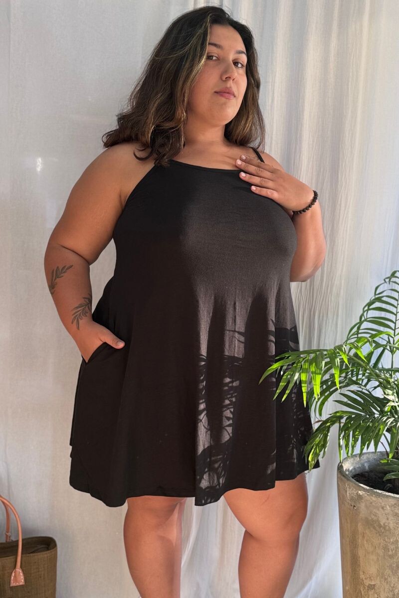 Vestido Corto Pe - Negro 