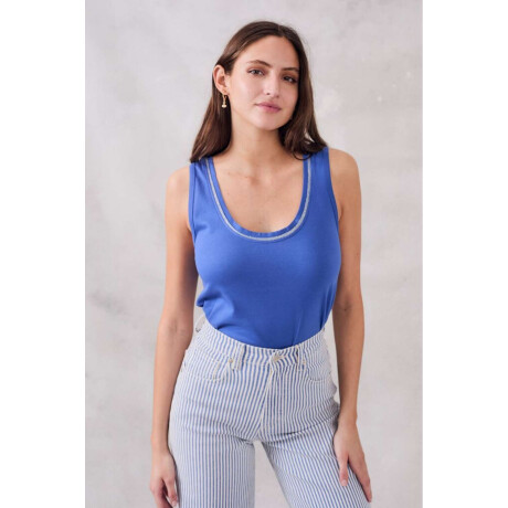 Top Cinta Metalizada Ceruleo