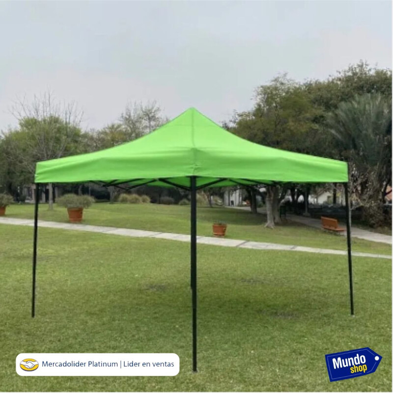 Gazebo Plegable Toldo Super Reforzado 2x2x2 Filtro Uv 15KG Verde