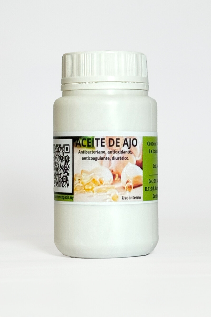 Aceite de Ajo 250mg · 30 caps Aceite de Ajo 250mg · 30 caps