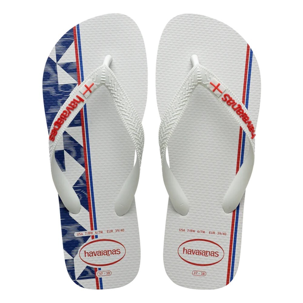 Sandalias Havaianas Top Nations II FC White Red Apache
