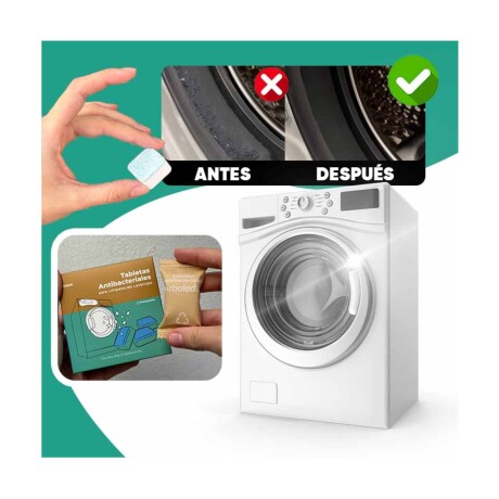 12 TABLETAS ARBOLEDA ANTIBACTERIAL PARA LIMPIEZA LAVARROPA 15G 001