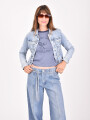 CAMPERA JEAN APPLE AZUL CLARO