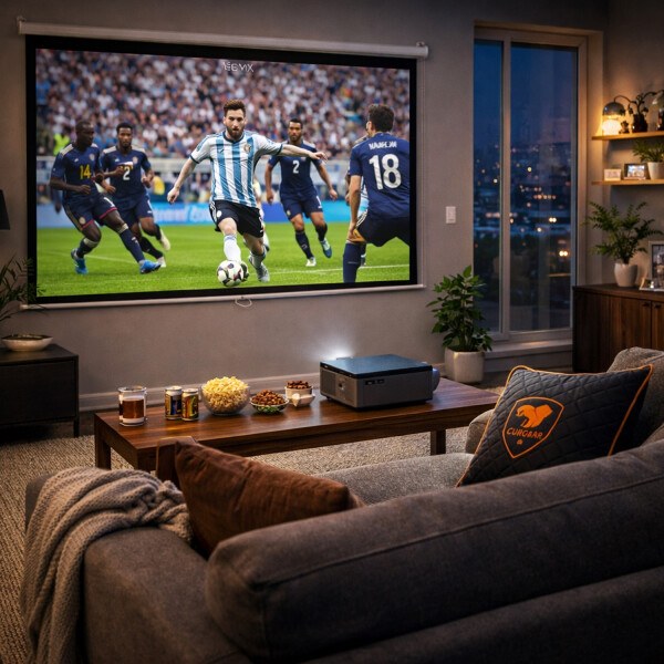 Proyector Rigal P1 Android + Pantalla 100" PK PROYECTOR RIGAL P1 + PANTALLA 100"