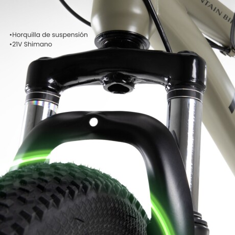 Bicicleta Montaña 26 Cuadro Acero Freno Disco 21 Cambios Olive
