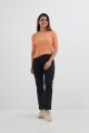 Sweater cuello bote NARANJA