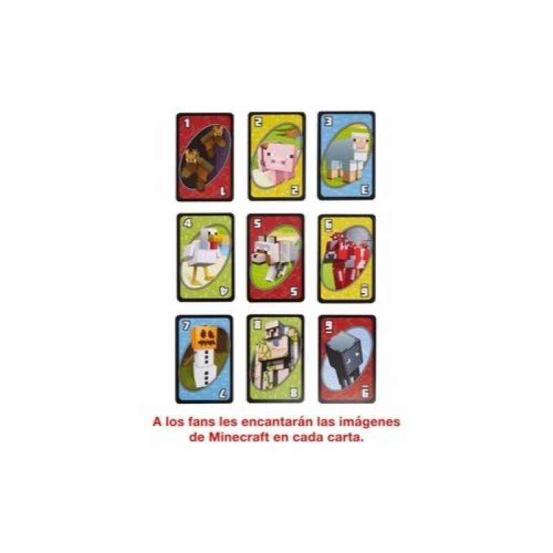 Juego de Cartas Uno Minecraf Juego De Cartas Uno Minecraf
