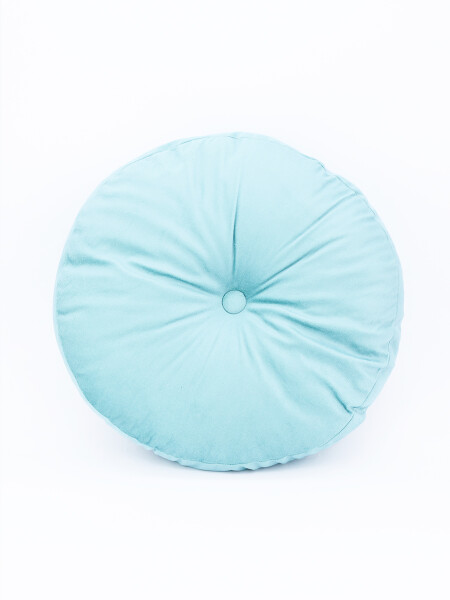 ALMOHADON VELVET REDONDO VERD ESMERALDA