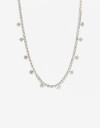 Collares Cortos Strass Collar Tennis De Acero Con Cubic - Plateado
