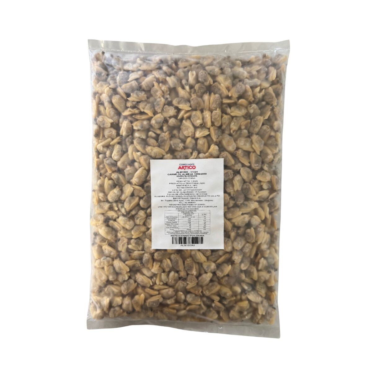 Carne De Almeja 1000/2000 - 1 Kg 