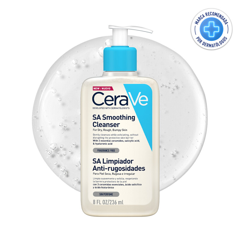 CERAVE GEL ANTIRUGOSIDADES 236 ML - Hidratación y suavidad para piel áspera CERAVE GEL ANTIRUGOSIDADES 236 ML - Hidratación y suavidad para piel áspera
