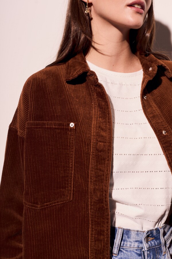 Sobrecamisa Corduroy Marrón