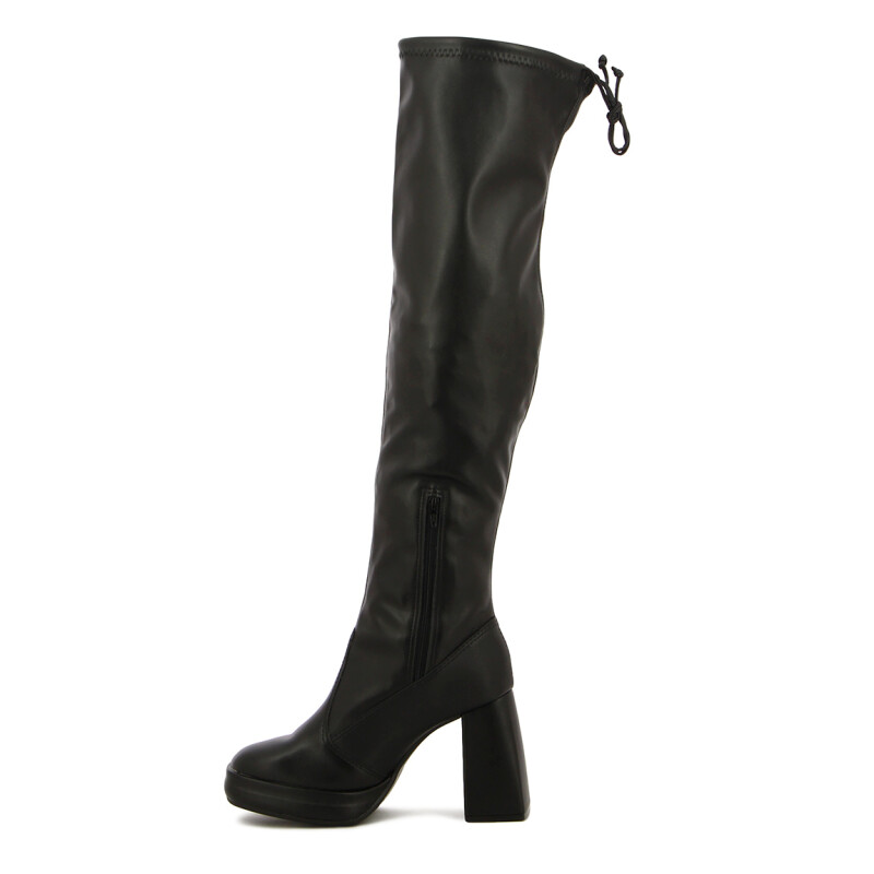 Bota Beira Rio Mujer Taco 10cm Plataforma 2.5cm Negro