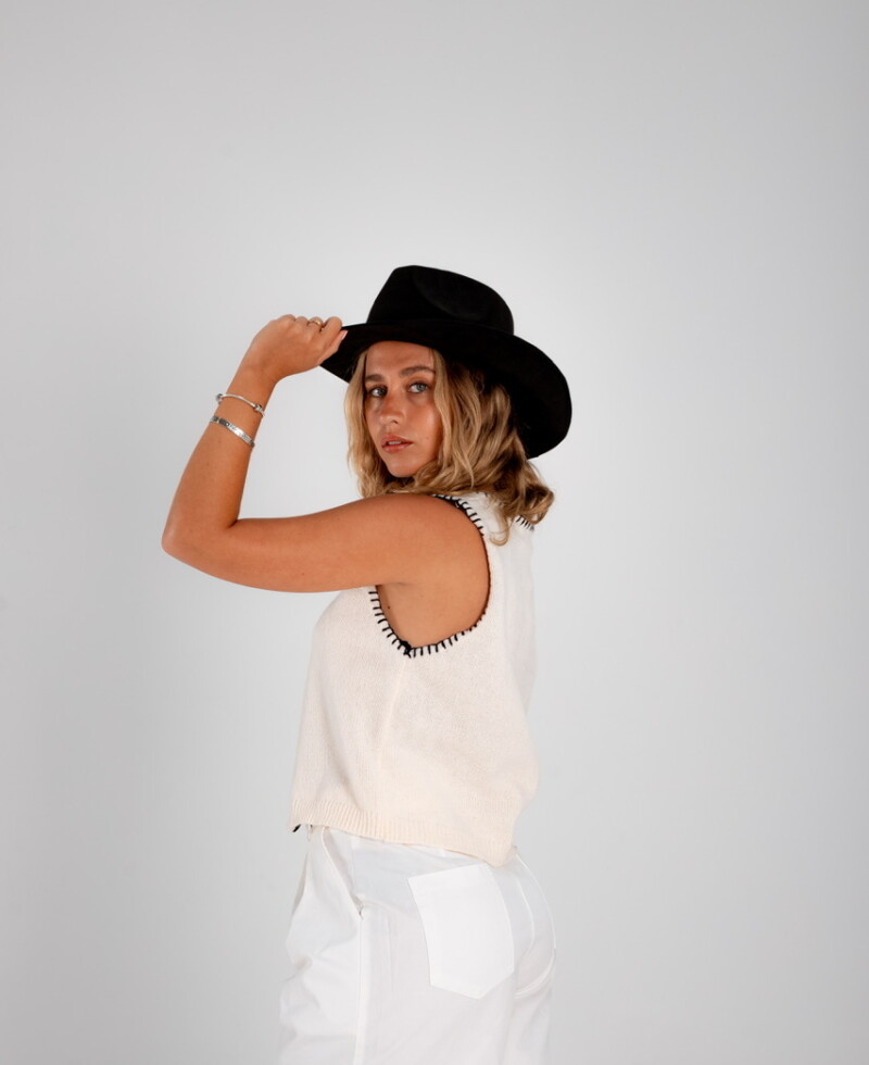 Chaleco Sofía blanco