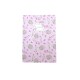 Cuaderno floreado A6 rosa