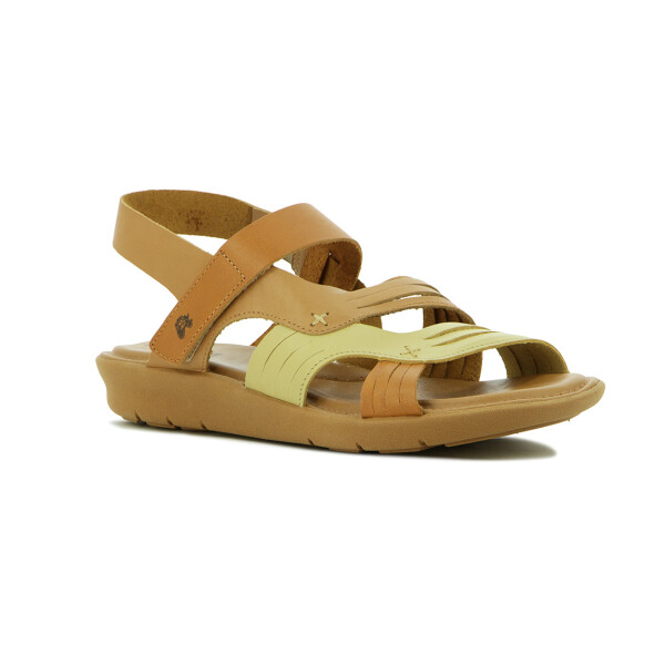 Sandalia Country Mujer Cuero Nuez