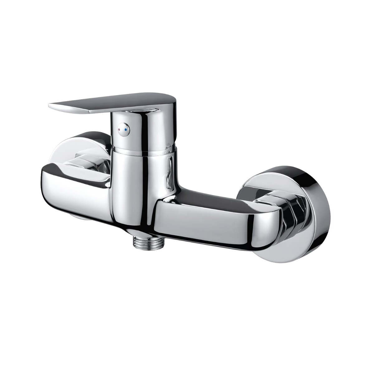 Monocomando para ducha sem transferência, zinco, 35mm, linha U Home, modelo padrão, cromado. 