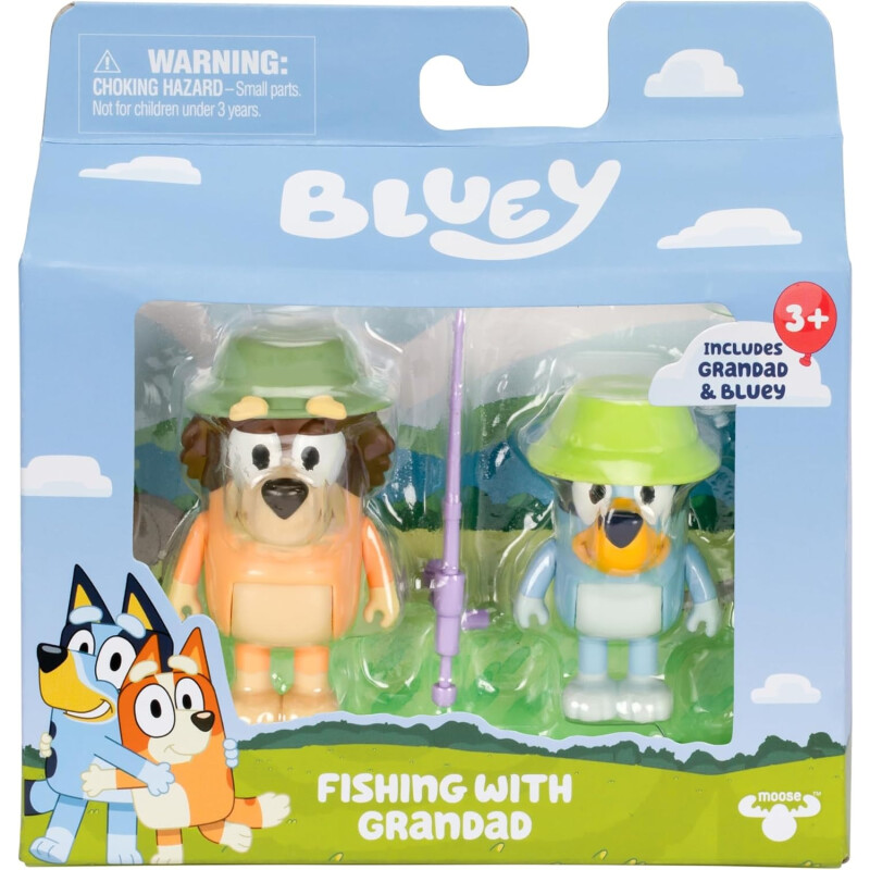 Bluey Paquete de 2 figuras Bluey Paquete de 2 figuras