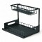 Estante Organizador Multi Uso Bajo Mesada Cocina Baño Negro