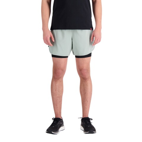 Short New Balance de Hombre - MS33217JIR GREEN
