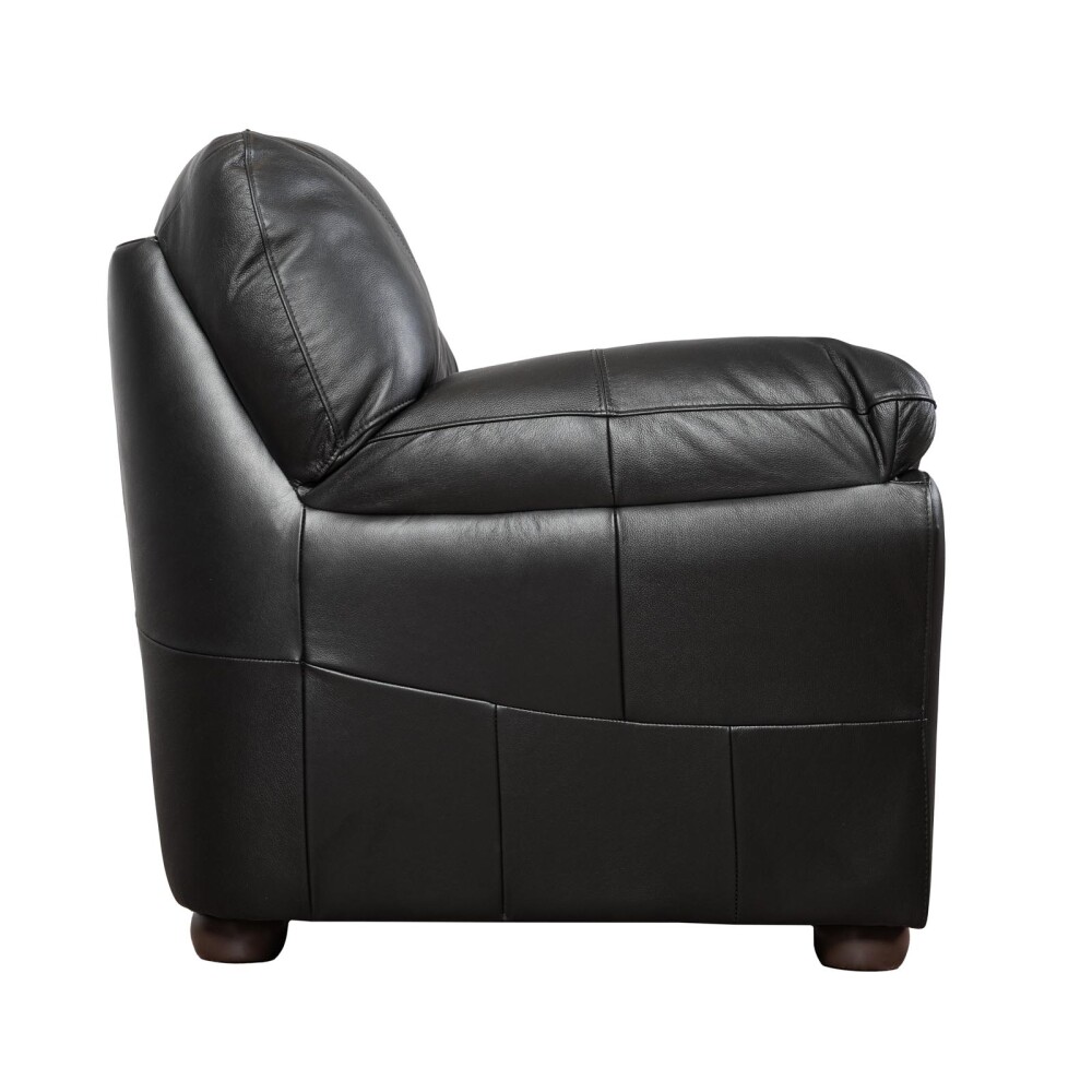 SILLÓN 2 CUERPOS CUERO NEGRO FLORENCIA