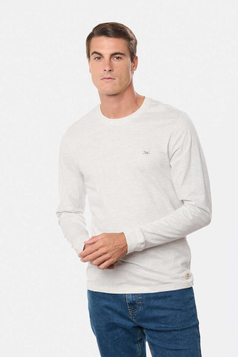 REMERA LISA DE ALGODÓN - Gris 