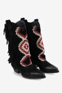 BOTA CON FLECOS Negro