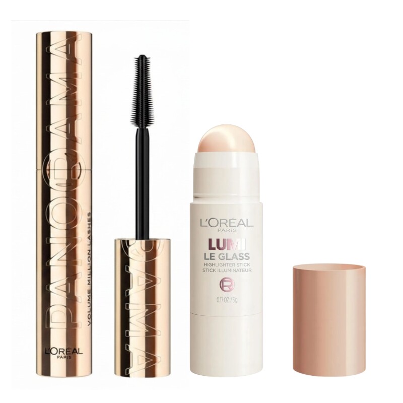 Pack Loreal Máscara Panorama + Iluminador Lumi Le Glass Pack Loreal Máscara Panorama + Iluminador Lumi Le Glass