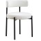 Silla Boucle Metal Y Tela BLANCO