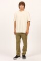 REMERA ARCH EMB OVER TEE 6-beige