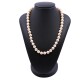 Collar perlas de cultivo y broche oro 18k blanco y brillantes Collar perlas de cultivo y broche oro 18k blanco y brillantes