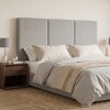 Respaldo Queen Madera y Tela - Moscou Gris