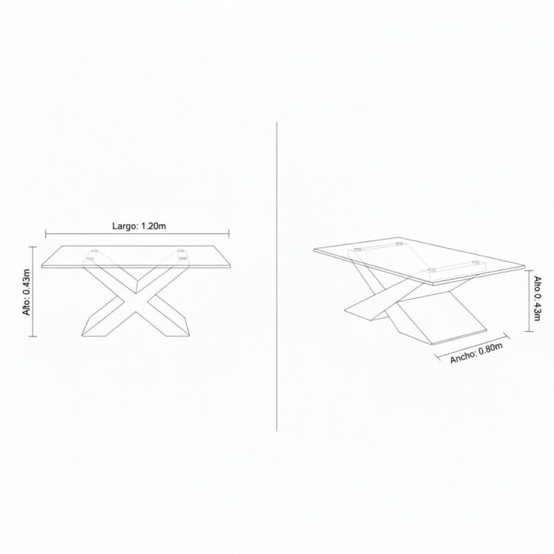 MESA CENTRO XS03 (CD) Unica