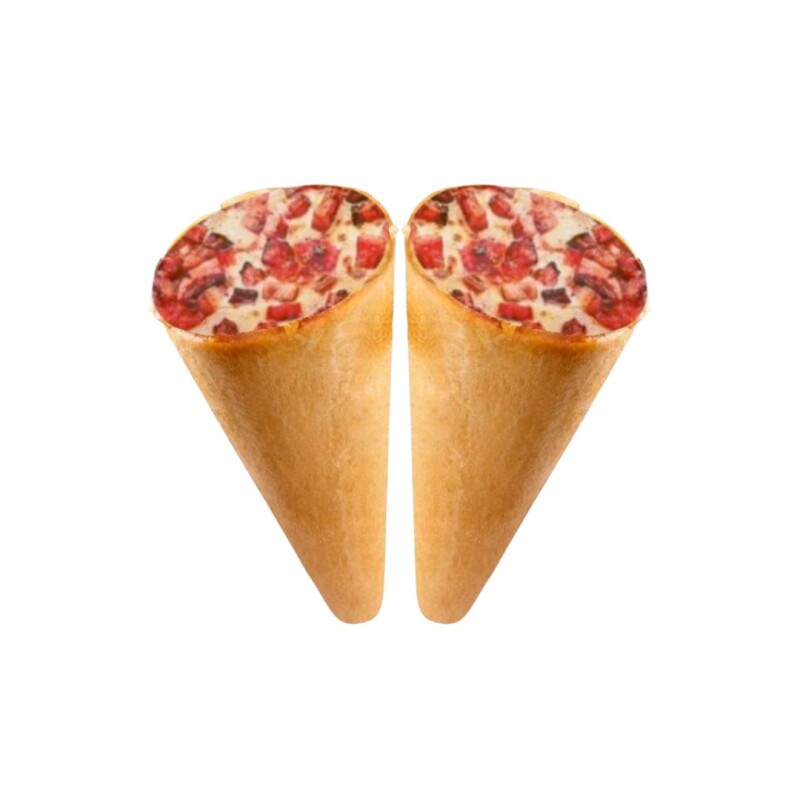 Pizza en cono sabor Muzarella y Panceta Cone Food - 2 ud. Pizza en cono sabor Muzarella y Panceta Cone Food - 2 ud.