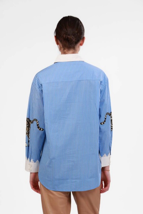 Pre Venta - Camisa Snow Leopard Light Blue Pre Venta - Camisa Snow Leopard Light Blue