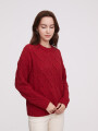 Sweater Loanina Rojo Oscuro