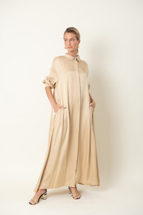 MAXI CAMISA AMETRINA Beige