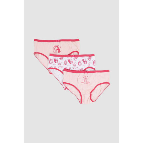 Pack x3 bombachas disney Rosa antique