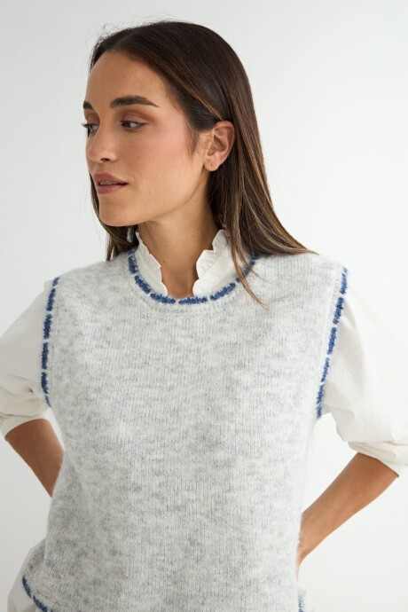 CHALECO ADAGIO GRIS