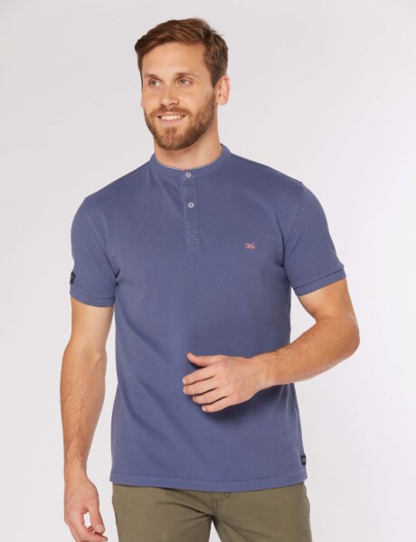 REMERA CUELLO MAO Piedra